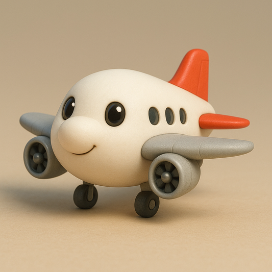 Avión de Juguete Sonriente