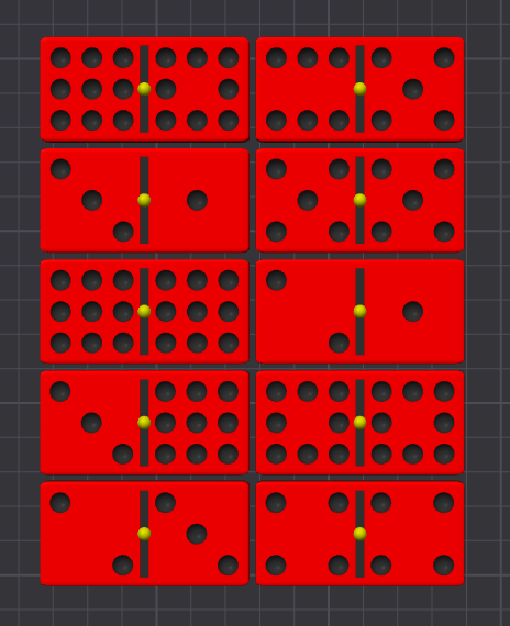 Custom 9x9 Domino Set